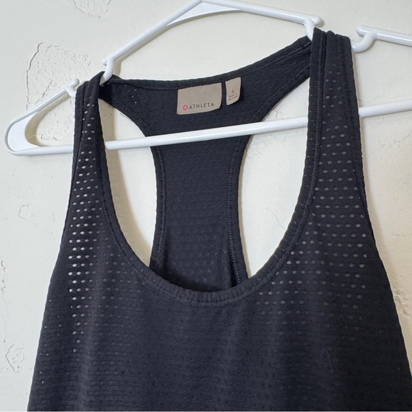 Athleta Black Racerback Textured Tank Top Size Small - Picture 5 of 9